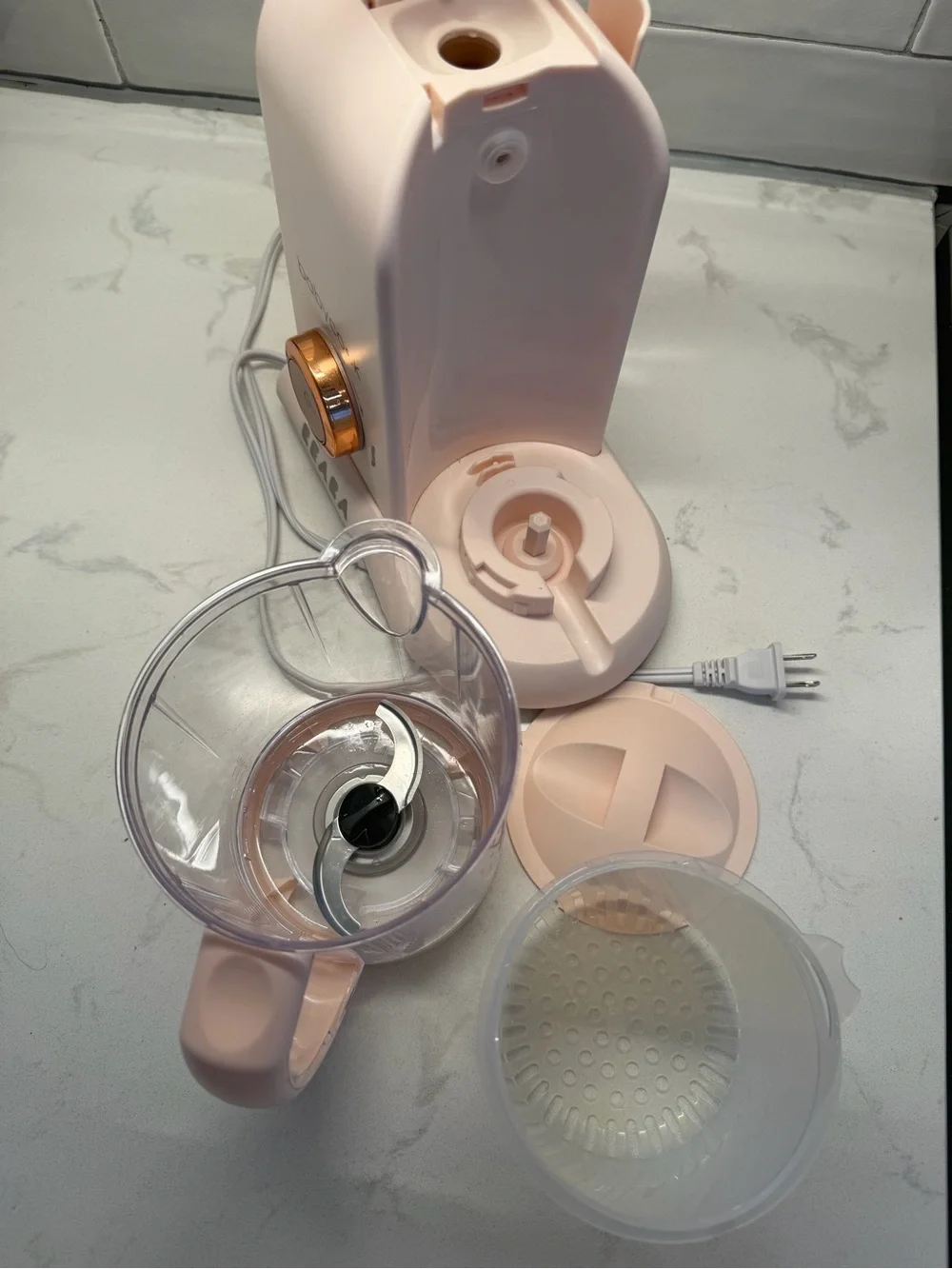 BEABA Babycook Solo 4 in 1 Baby Food Processor Steamer food maker rose gold